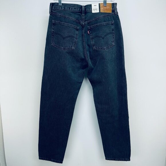 Levi’s 501 ‘81 Jeans Size 30x29 Women’s A High Rise Tapered Leg Black New - Picture 3 of 10